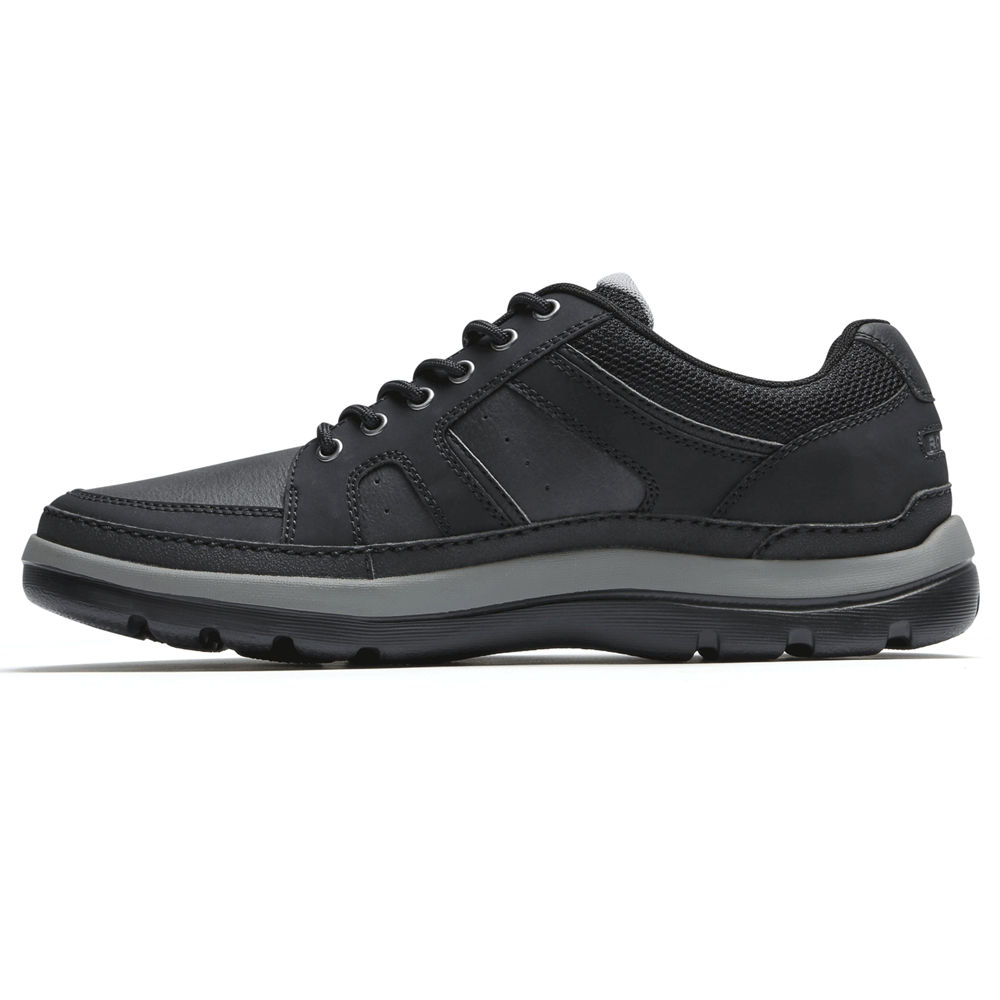 Tenis Rockport Homem Pretas - Get Your Kicks Mudguard Blucher - 17409FYCP